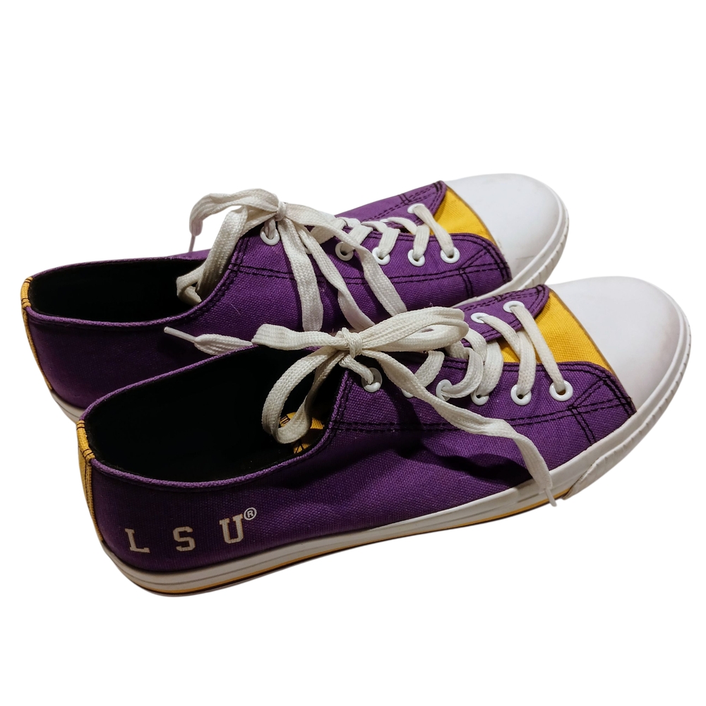 LSU Purple and Gold Men's Size 10 FOCO Sneakers